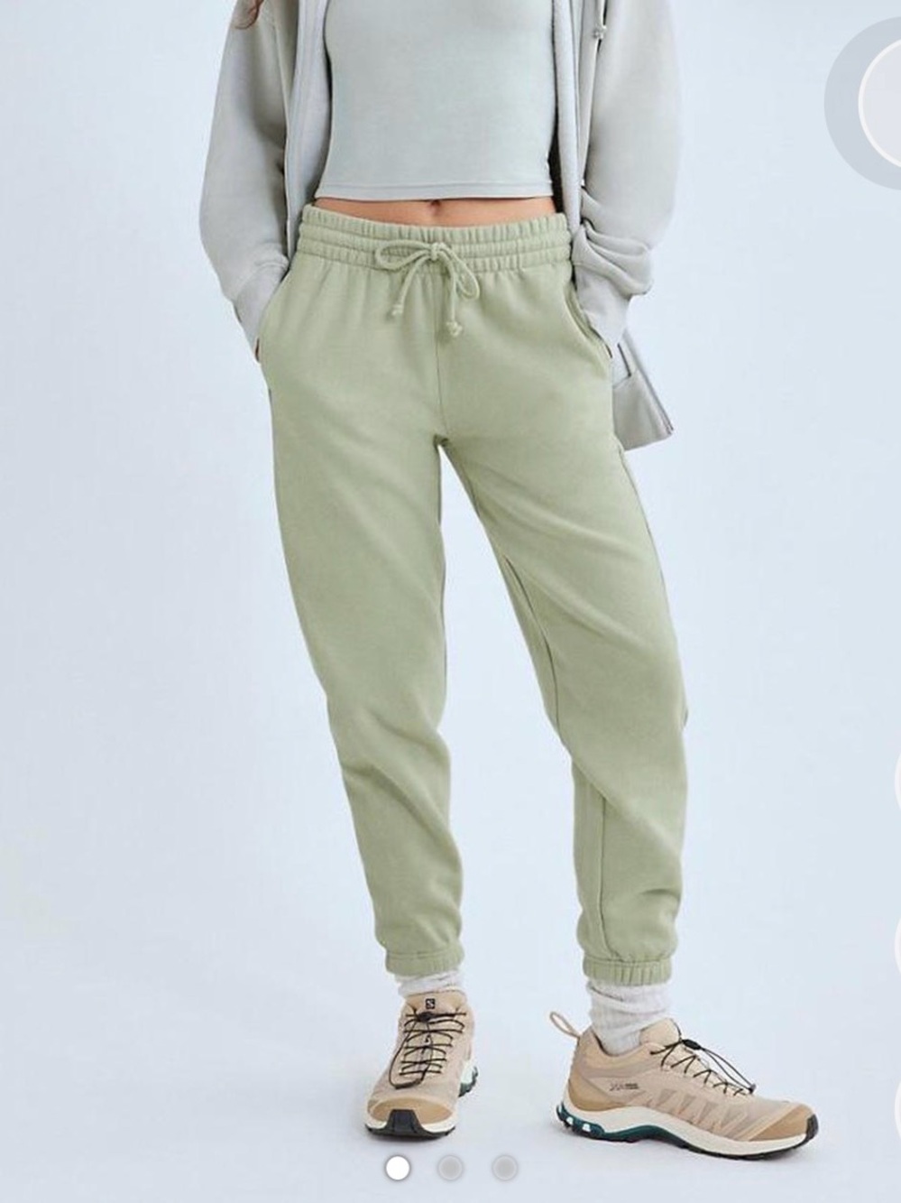 Tna CozyAF Fleece Sweatshirt in Light Sage